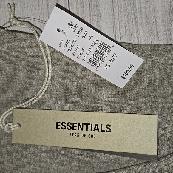 Essentials Fear of God Men's Fleece Pullover Hoodie Dark Oatmeal Size XS NWT - Picture 7 of 12
